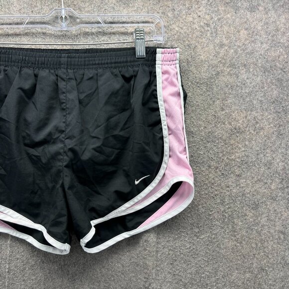 Nike Shorts Women Small Black Pink Dri-Fit Tempo Running Athletic Lightweight - Picture 8 of 11